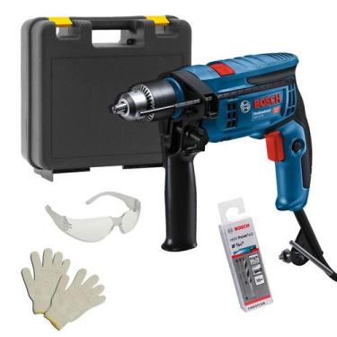 Imagem de Furadeira Bosch 750w Gsb13Re GSB 13 + Brocas hss + maleta, 110V