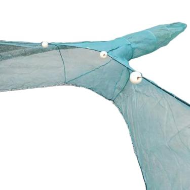 Imagem de Lawaia Redes De Camarão Para Captura Camarão, Armadilha Peixes, Portátil, Dobrável, Lagostins, Peixinhos, Rede Pesca Rio, Acessórios Gaiola Arrasto Com Bóia E Corrente, Malha Pequena 2X1X2M