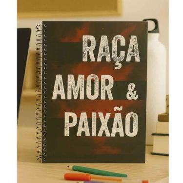 Imagem de Caderno Grande Capa Dura 1 Matéria/10 Matérias Rubro Negro - Smart, 10