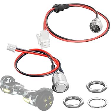 Imagem de GLDYTIMES Porta De Carregamento Para Hoverboard Substituição Em Hover-1, Swagtron, Tomoloo, Segway, Scooter Elétrica Com Autoequilíbrio Inteligente, Etc. (2 Pinos, 3 Pinos)