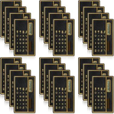 Imagem de Weewooday 24 peças, calculadora fina de 8 dígitos, design fino de cartão de crédito, bolso de energia solar, mini calculadora portátil para casa, negócios, escola, escritório básico