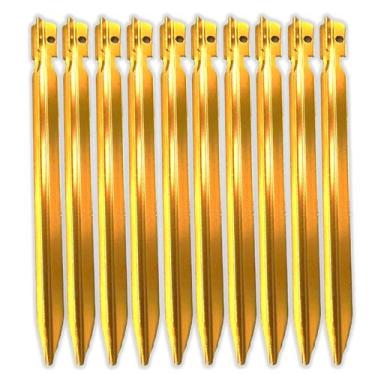 Imagem de KIT 10 Estaca Metal GRANDE Dourada 30CM (MOD101332) - Ficlar