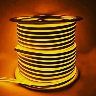 Imagem de Mangueira Led Amarela Neon 12v 50m Decoração Festa Carro - MAXBOM, Ver