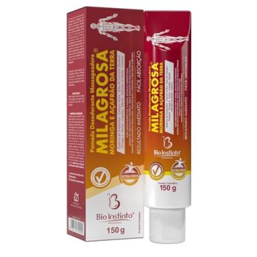 Imagem de Pomada Massageadora Milagrosa com Moringa e Açafrão da Terra 150g Bio Instinto - Extra Forte