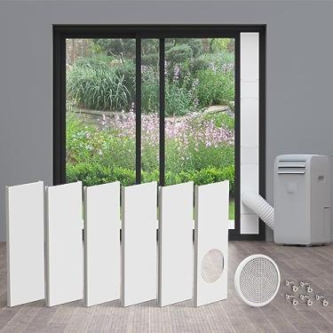Imagem de Daisypower Kit de porta deslizante para ar condicionado portátil, painéis de vedação ajustáveis para mangueira CA portátil, até 227 cm, 6 placas (15 cm)