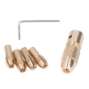 Imagem de Garosa 7Pcs Mini Electric Grinder Chuck Latão Pinça para Mini Elétrica Brocas Grinders Anti Slip Textura Projeto de Fixação Faixa 0.5-3.0mm para Hardware Oficinas Carpintaria