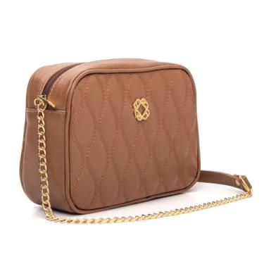 Imagem de Bolsa pequena couro legítimo matelassê