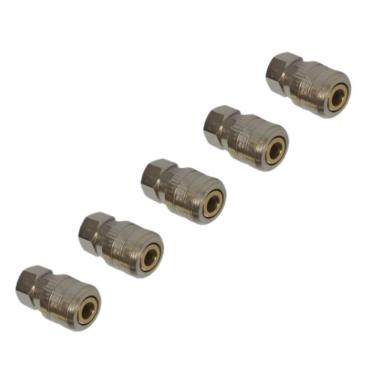 Imagem de Kit 5 Unidades Engate Rápido Fêmea 1/4 Para Compressor