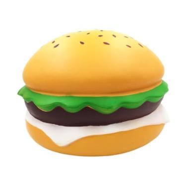 Imagem de menolana Brinquedo de estresse de hambúrguer Simulação de hambúrgueres Comida de crescimento lento Brinquedo de apertar para crianças Presentes de Natal