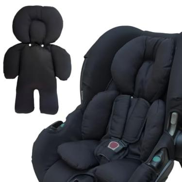 Imagem de Almofada Redutor Bebê Conforto Carrinho Protetor Ninho Universal Cadeirinha Monolo (Preto)