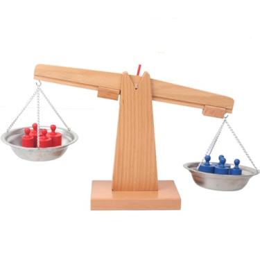 Imagem de Esquirla Brinquedo montessori de contagem, blocos de contagem, jogo de equilíbrio, brinquedo de matemática para acessórios, presente de aniversário, uso