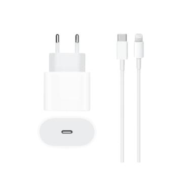 Imagem de Cabo E Tomada Carregador Plug Usb C 20w Turbo Para Iphone