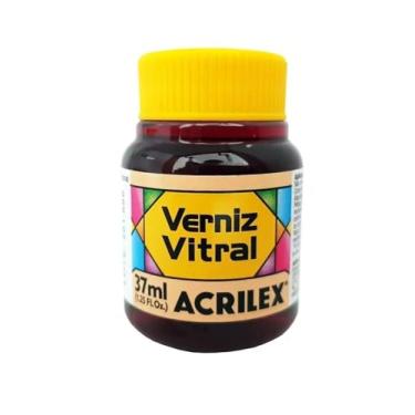 Imagem de Verniz Vitral Para Artesanato Acrilex 37ml Escolha A Cor Perfeito para Copos Garrafas Vaso Outras Perfeito para Copos Garrafas Vasos e Outras Ele Transforma Suas Peças Em Verdadeiras Obras De Arte, Simulando (Amarelo Pêssego 547)