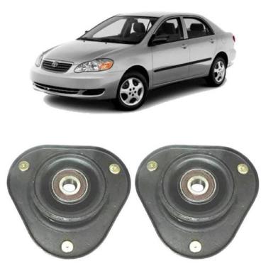 Imagem de Par Coxim Batente Amortecedor Dianteiro Toyota Corolla 03/08 - Solupe 