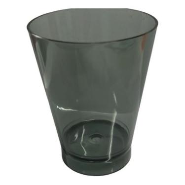 Imagem de Kit 50 Copos Acrílico 200ml Rubizinho – Ideais para Aniversários e Eventos (Fumê)