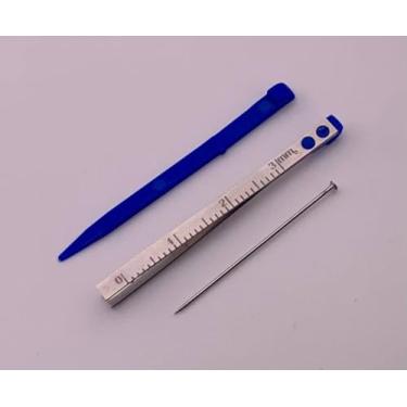 Imagem de Peças de reposição para palito de dente Victorinox + pinças + pino para canivete suíço pequeno de 58 mm (azul)