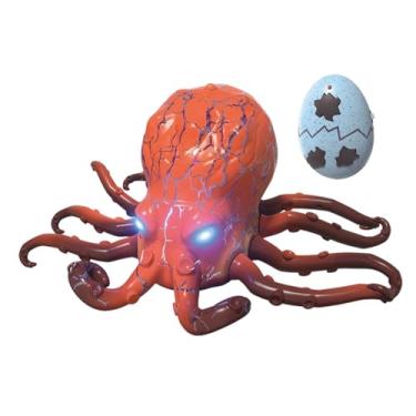 Imagem de Dynwave Polvo de controle remoto RC Polvo de brinquedo para cachorro com olhos de LED Brincadeira de presente para meninos e meninas Animal eletrônico de