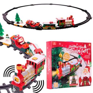 Imagem de Pista de Brinquedo Trem de Natal c/Luz e Som CBS0676-Castela