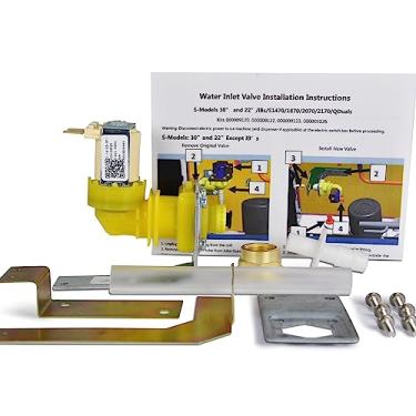 Imagem de 000009123 IH9123 33129026 conjunto de válvula de entrada de água para máquinas de gelo Manitowoc, 120 V 60 Hz 5 W adapta-se a peças de máquinas de gelo da série I, IB, S, SD, JC, QR, SD e K