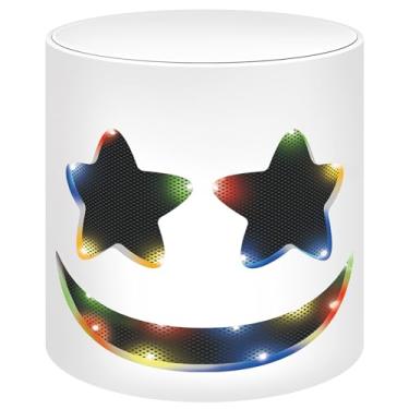 Imagem de OMULIKJ Music festival bar singer DJ masks, LED lights, suitable for birthday parties, entertainment parties, Halloween costumes, Halloween role-playing masks (DIY)