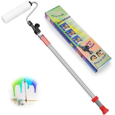 Imagem de Rolo de Pintura, Rolo de Pintura com Reservatório, Rolo Pintura, Rolo de Tinta com Tubo de Armazenamento de Líquido Profissional, Adequado para Parede, Teto, Piso, Terraço, Sala de Estar