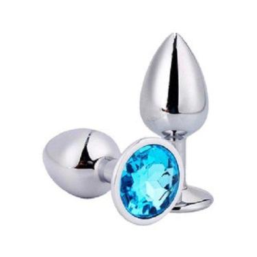 Imagem de Plug Anal Iniciante P Estimulador Aço Inox Joia Brilhante - Gtoys