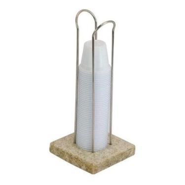 Imagem de Porta Copo Dispenser De Mesa Em Granito Para Copos De Cafe - JSN