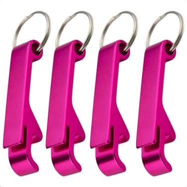 Imagem de Kit 4 Abridor de Latas Garrafa Chaveiro Brindes Varias Cores - Abrolho