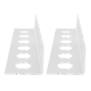 Imagem de aqxreight 2pcs Acrílico Exibir Rack Rack Parede Prateleira Flutuante para Tênis de Tênis de Mesa Com 12 Bolas Decoração do Escritório do Suporte do Suporte