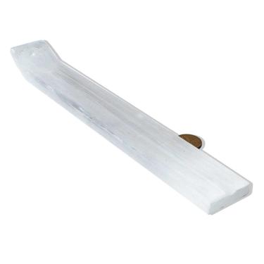 Imagem de Incensário Selenita Bastão Grande Media 25cm Pedra Natural