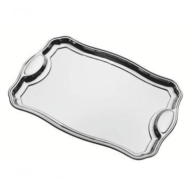 Imagem de Bandeja Retangular Tramontina Classic 49 X 34cm Em Aço Inox Com Alça