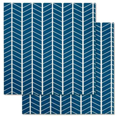 Imagem de 2 peças de capas de lavadora e secadora para a parte superior, 60 cm x 69 cm, capa antiderrapante para máquina de lavar e secar roupa, protetor superior para lavanderia, cozinha, casa, capa de máquina