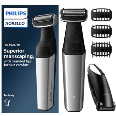 Imagem de Philips Norelco Bodygroom Series 5000 Showerproof Body Trimmer for Men with Back Attachment, BG5025/40