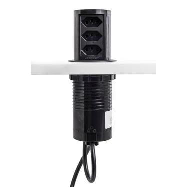 Imagem de Torre De 3 Tomadas De Embutir Multiplug Automática 20a Preto