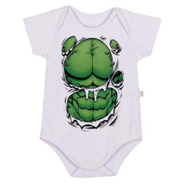 Imagem de Body Algodão Bebê Reborn Hulk Roupa Bodie Recém-nascido - Bellvi, Bran