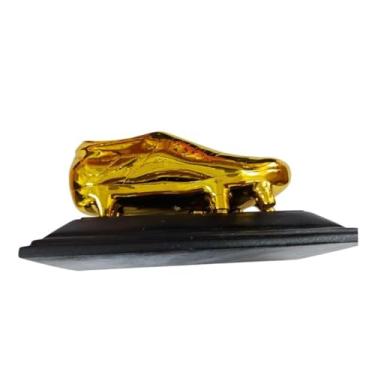 Imagem de Troféu de futebol de chuteira de, estatueta, presentes para fãs, estátua colecionável, escultura, troféu de resina para estante, sala de estar, Ouro