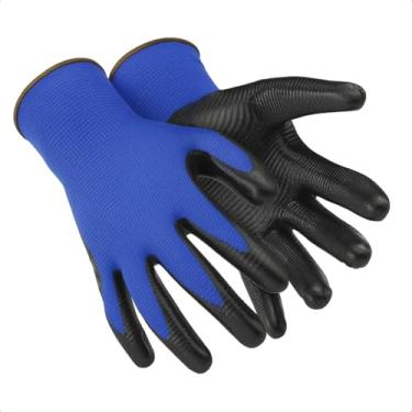 Imagem de Par de Luvas de Segurança Nitrílica Reforçada Multitato para Trabalho Químico e Mecânico EPI CA (P)