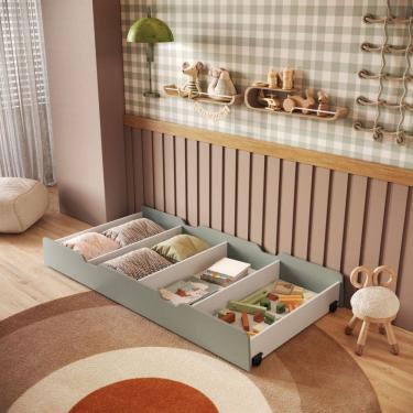 Imagem de Baú Auxiliar Infantil Mick MDF Mobikasa