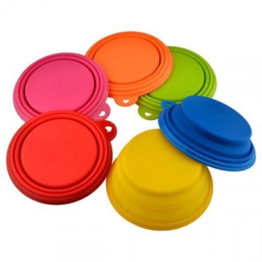 Imagem de Comedouro De Silicone Para Pets Com 420ml - 564 - American Pets Tigela De Silicone 420ml - 564 - American Pets