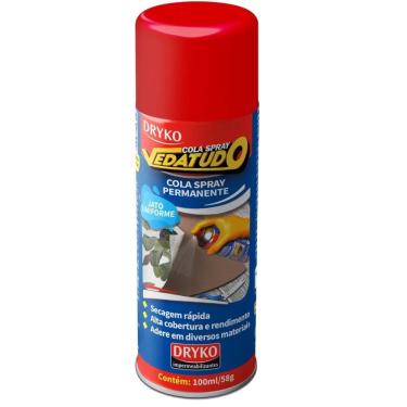 Imagem de Cola Spray Permanente Com Secagem Rápida 100ml - Colaspray100 - Dryko Cola Spray Vedatudo 100ml - Colaspray100 - Dryko