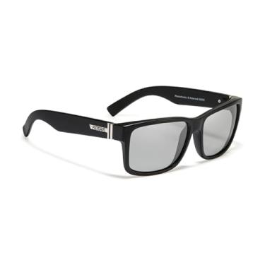 Imagem de Óculos de Sol KDM Armação Minimalista UV400 Polarizados, Design Italiano, Estilo Esportivo + Box (Cinza Fotocromático)
