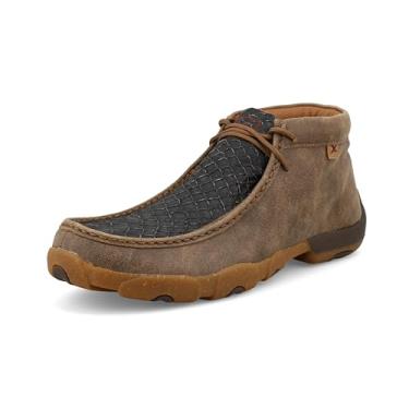 Imagem de Twisted X Moc masculino Chukka Driving Moc, moc Toe, Preto e bomber, 8.5 Wide