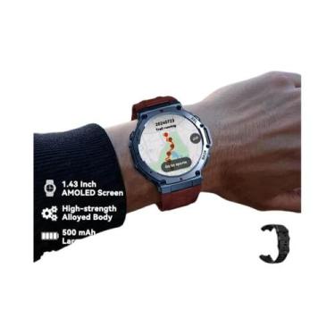 Imagem de Relógio Inteligente Masculino 1.43 AMOLED 10ATM À Prova D'Água GPS Bat