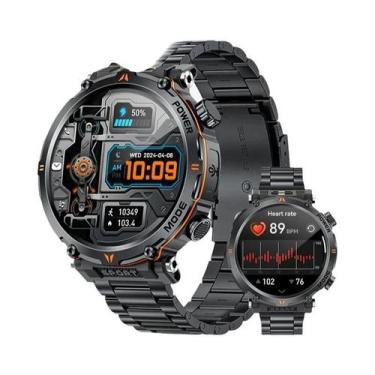 Imagem de Relógio Inteligente Esportivo Militar Masculino, 1.7 Polegadas, Bússol