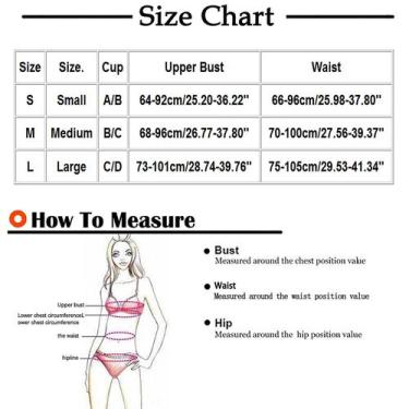 Imagem de Biquíni feminino sólido de duas peças sexy push-up pad swimwear maiô c