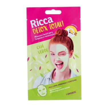 Imagem de Máscara Facial para Limpeza e Renovação Ricca Detox Total com 1 Unidade