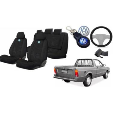 Imagem de Estilo Clássico: Capas para Bancos Saveiro 1982-1997 + Capa de Volante