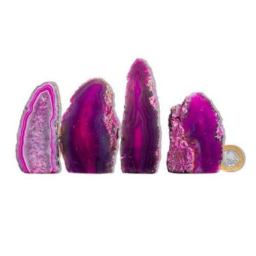 Imagem de Geodo de Ágata Rosa - 1 Kg - Tamanhos de 7 a 12 cm - Classe B - Crista