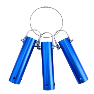 Imagem de Neowah Conjunto de suporte de equipamento de piscina, pacote com 3 com laço de aço inoxidável, sistema de armazenamento de alumínio para ferramentas de limpeza