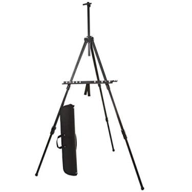 Imagem de Cavalete Para Pintura de Alumínio Preto Sinoart